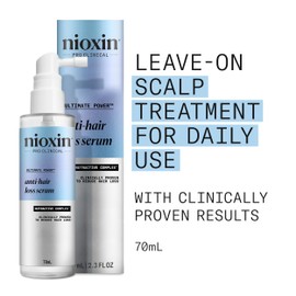 Nioxin Professional Anti-Hair Loss Leave-On Scalp Treatment - Hair Growth Serum for Thinning Hair with Caffeine & Niacinamide (70ml)