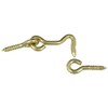 National Hardware N118-083 V2001 Hooks & Eyes in Solid Brass, 2 pack