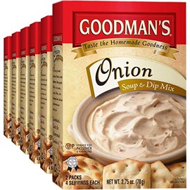 Goodman's Onion Soup & Dip Mix Kosher For Passover 2.75 oz. Pack of 6.
