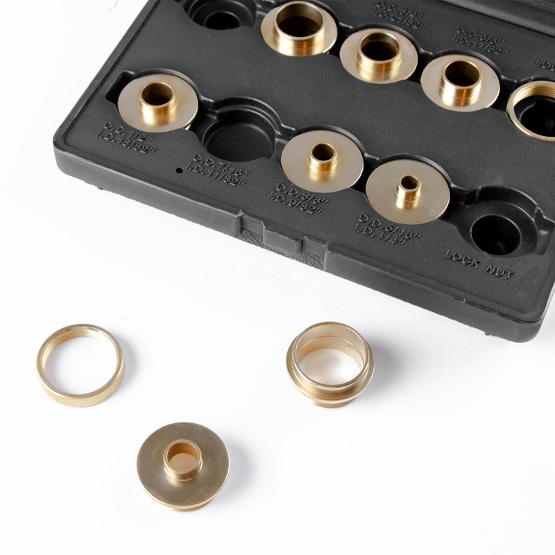 O'SKOOL 10 pcs Brass Router Template Bushing Guides Sets Fit