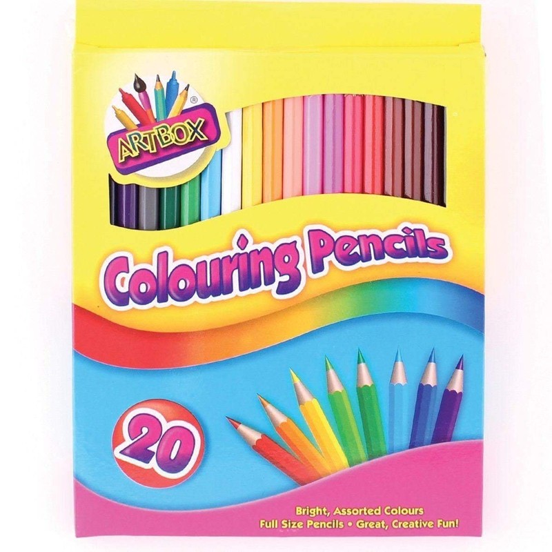 Artbox 20 full size colouring pencils set in 20 assorted