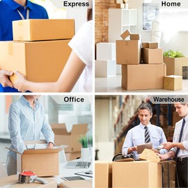 Clear and Brown Packing Tape with Dispenser -2.7mil x 1.88" x 55Y Heavy Duty Packing Tape for Moving Boxes-Moving Tape Strong Adhesive Packaging Tape