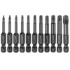 HARFINGTON 11pcs T6-T40 Security Torx Head Screwdriver Bit 1/4" Hex