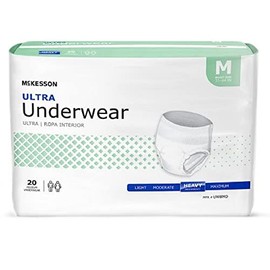 McKesson Adult Absorbent Underwear Pull On Medium Disposable Heavy Absorbency