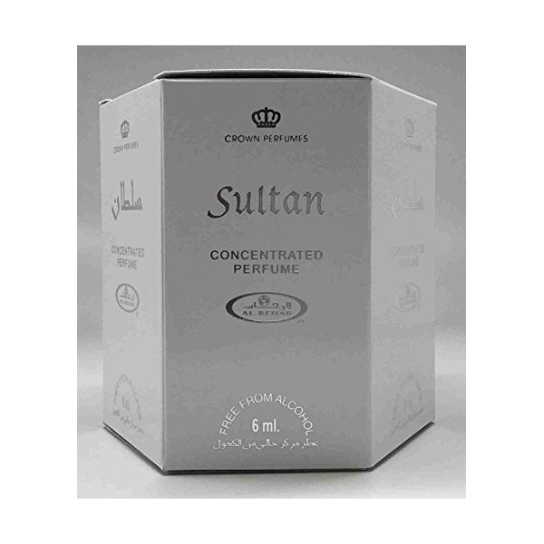 Sultan - 6ml (.2oz) Roll-on Perfume Oil by AlRehab (Box of 6)