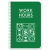 BookFactory Work Hours Log Book/Working Hours Tracking Journal/Plant Worker Tracking