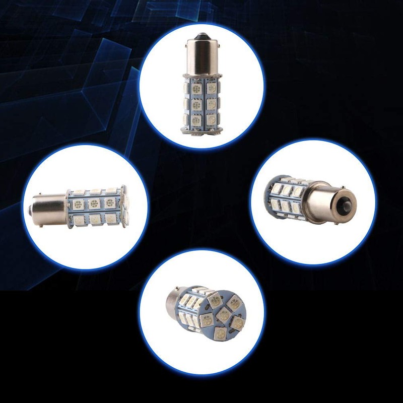 QasimLed DC 12V Green P21W 1156 BA15S 27SMD 5050 LED