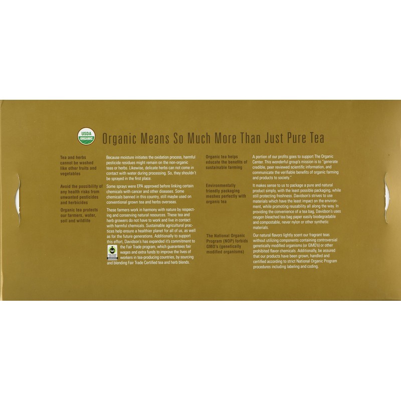 Davidson's Tea Single Serve Lemon Mango, 100-Count Tea Bags