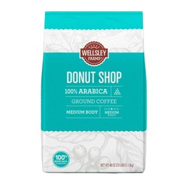 Wellsley Farms DONUT SHOP 100% Arabica Medium roast GROUND coffee