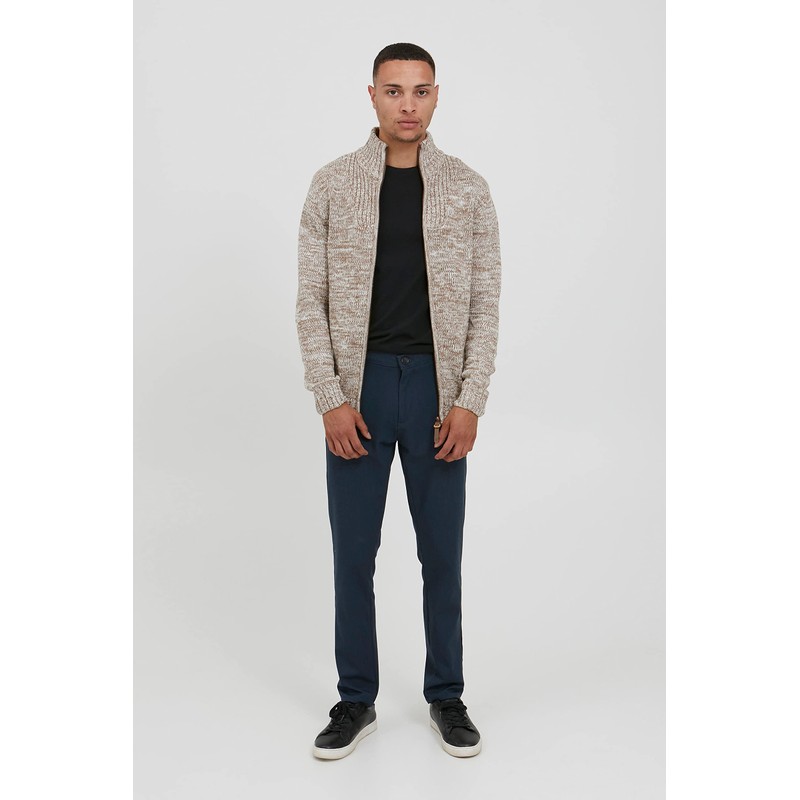 !Solid Pomeroy Men's Cardigan Chunky Knit Pullover with Stand-Up Collar