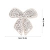 18pcs Bow Knot Rhinestones Patches Silver Black Green Exquisite Iron