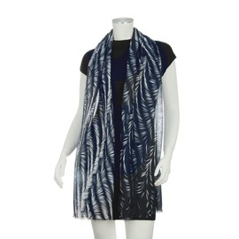 Majea - Women's Slim Neck Scarf, Thin Scarf, Fine Neckerchief, Summer Women's Scarf, Women's Stole (880060), Blue 6