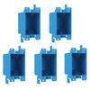 5-Pack Single Gang Electrical Outlet Box Extenders, 4.25x2.24x2.67 Inch Plastic
