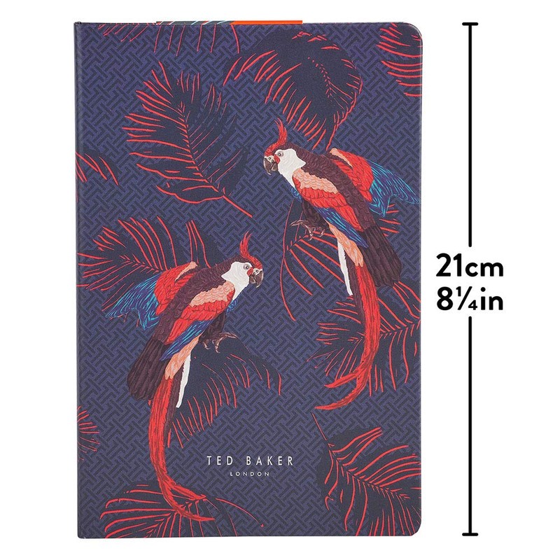 Ted Baker A5 Notebook - Parrot Design, TED657