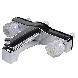 Plumbing & Fixtures New RV and Mobile Home Bath Tub & Shower Faucet With 8 in. Valves - Chrome