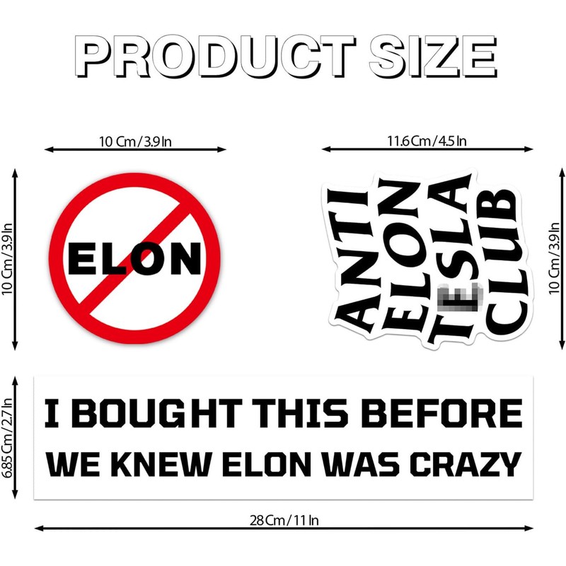 6PCS I Bought This Before Elon Went Crazy - Round