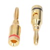 24Pcs/Set Gold Plated Banana Plugs Quick Connectors Universal for Car
