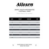 Alleson Athletic Boys' Youth Integrated Football Pant, Gold, XX-Large