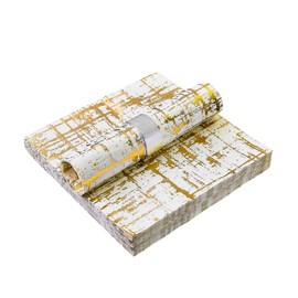 Silver Spoons Elegant Disposable Dinnerware - Arctic Collection, Cocktail Napkins, Gold