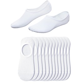 RICHBULL 12Pairs No Show Socks for Women & Men,Low Cut Socks Breathable Casual Socks Thin Sock Non-Slip (white)