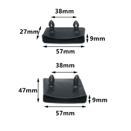 Gad2go 36 Pieces Plastic Bed Slat Caps 53mm-55mm Bed Slat Centre Caps Holder Side Slat Bracket Cover Replacement for Single Double King Size Beds (24 x Side Cover,12 x Centre Caps Holder)