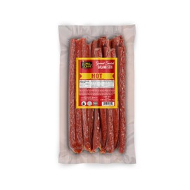 Long John Snacks Hot Dried Salami Stix – Award-Winning Blend of Herbs and Spices – Gluten-Free, Bold Flavor & High Heat – Smoked & Seasoned to Perfection - 16oz.