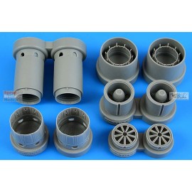 Aires ARS4888 1:48 Aires Rafale Exhaust Nozzle Set (HBS kit)