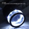 8LED 10X Magnifier Loupe with Scale High Definition Adjustable Magnifying