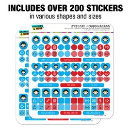Wonder Woman Cute Chibi Character Planner Calendar Scrapbooking Crafting Sticker Set