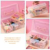 VILLFUL Organizer Box with Lid Transparent Storage Case 4.8l Space-saving