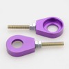 GOOFIT 15mm Performance Chain Adjuster Set for Dirt Bike Purple