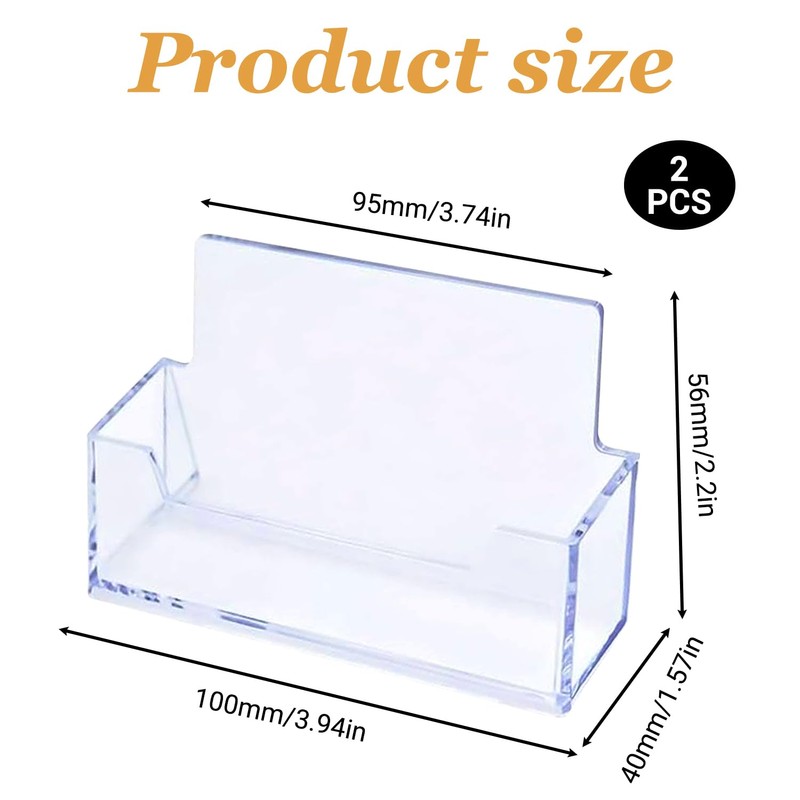 Shatore 2PCS Business Card Holder Stand – Compact, Stylish Display