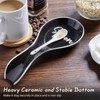 Ceramic Spoon Rest for Stove Top, DAYYET Large Spoon Holder,