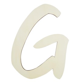 Wooden Letter G, Large 12 Inch Wooden Letters Paintable Wood Alphabet for Wall Decor, 1/5" Thick Blank Wooden Letters Signs for DIY Crafts Project Wedding Birthday Party Room Home Decor