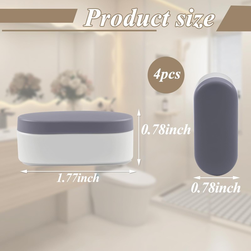 Universal Toilet Seat Bumpers, Suitable for Bidet Kits, 4 Pack