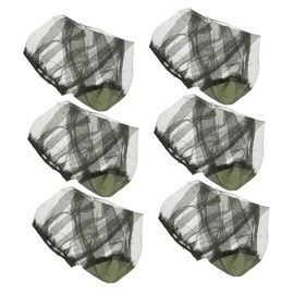 GANAZONO 6Pcs Fishing Head Net Lightweight Face Protective Mesh for Outdoor Activities for Camping Hiking and Traveling Easy to Pack and Carry Green