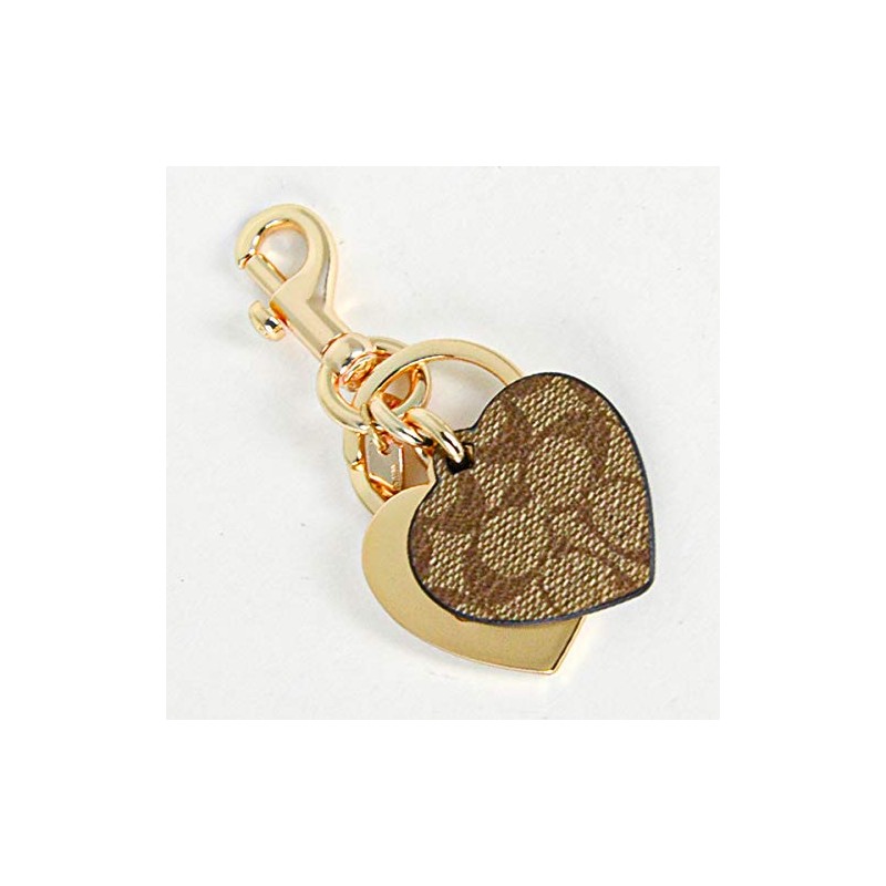 Coach Key Ring 91478-IMKHA COACH Keychain Signature Heart Bag Charm