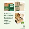 Weemium Disposable Wooden Cutlery Set - 300 Count (100 Forks,