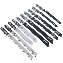 100pc T Shank Fitting Jigsaw Cutting Blades Set for Plastic Wood Metal HCS Blade
