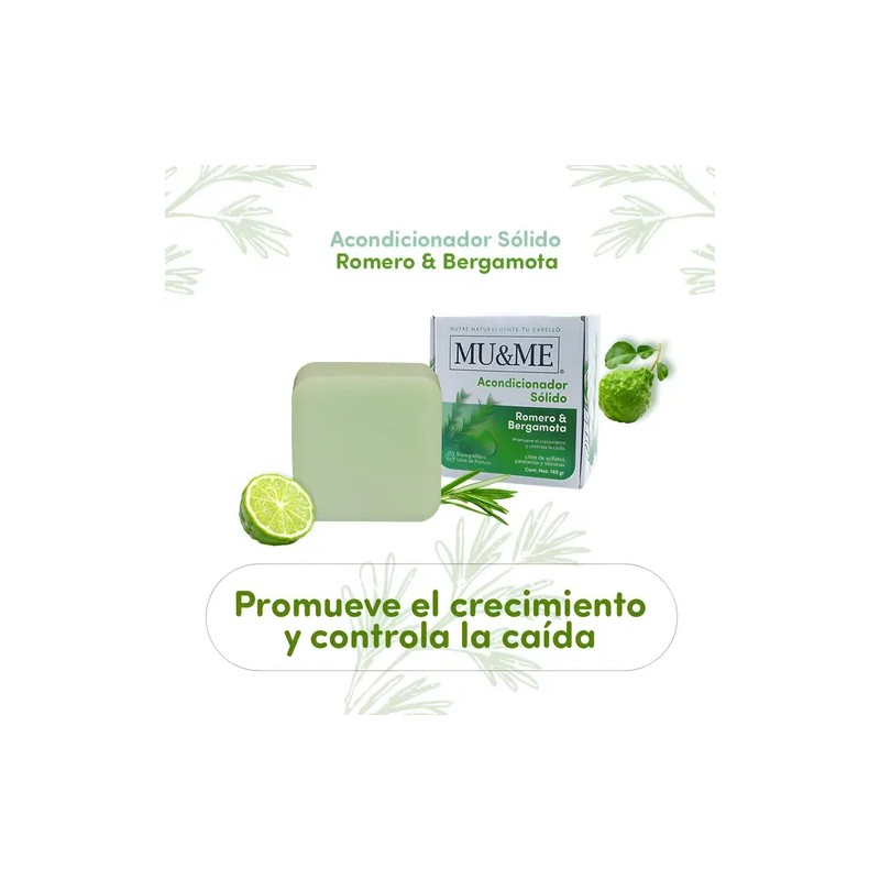 Acondicionador Solido Mume Romero Bergamota 60gr