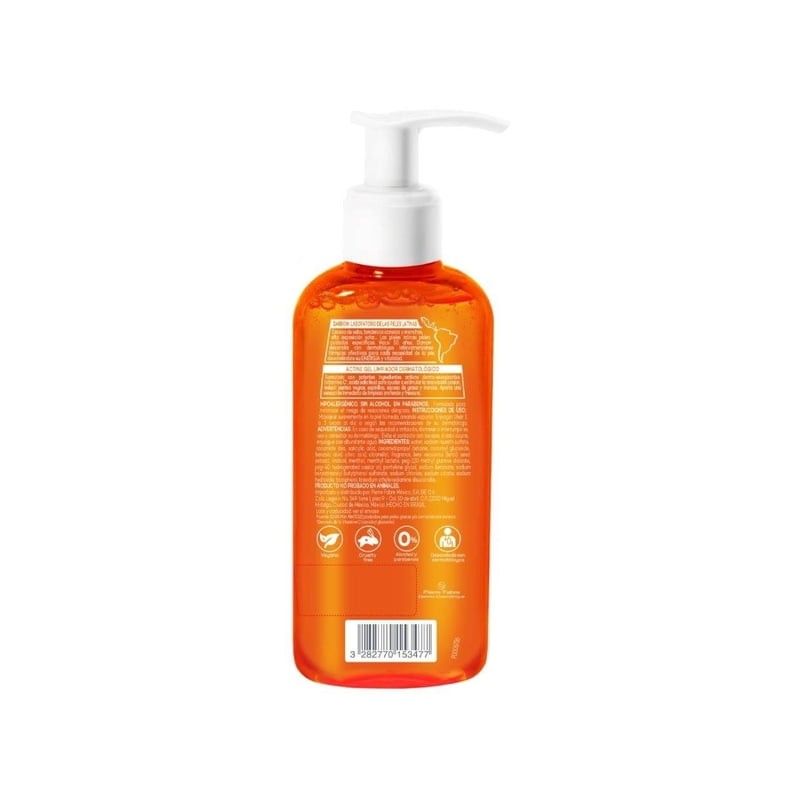 Gel limpiador Darrow Actine piel con tendencia acneica energiza y