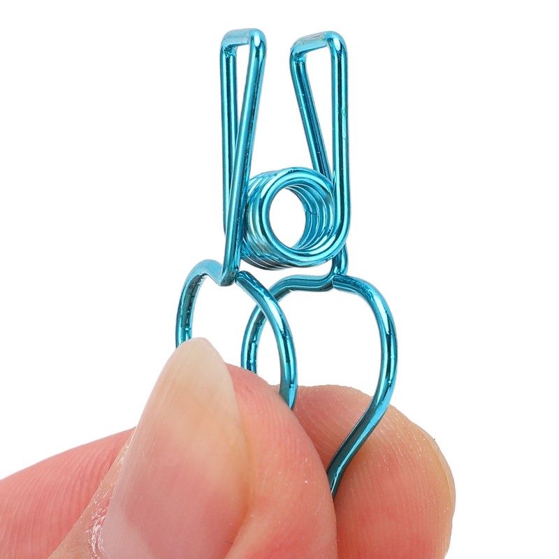 100pcs Binder Clips Cute Cartoon Peach Shape Metal Hollow Tail