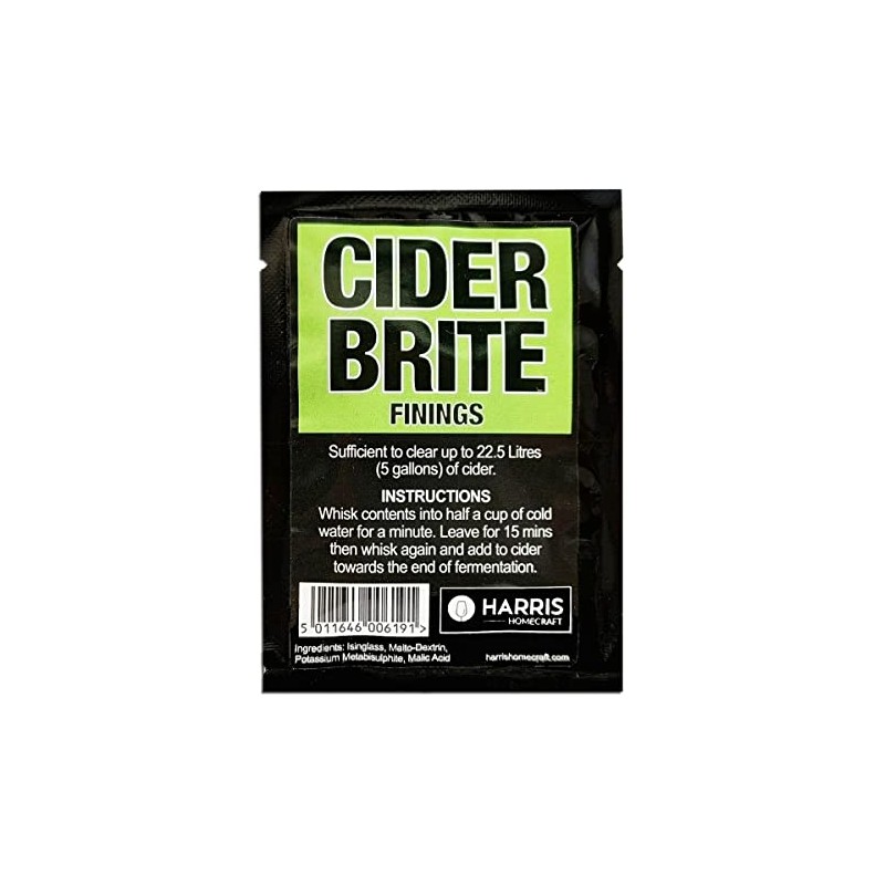 Harris Homecraft Cider Brite Sachet - Cider Finings - Treats