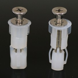 yukata 4Set Toilet Seat Bolts and Nuts Fasteners Toilet seat Screw Replacement Kit Toilet Seat Hinge Screws Toilet Bolts Hardware (1.77inc)