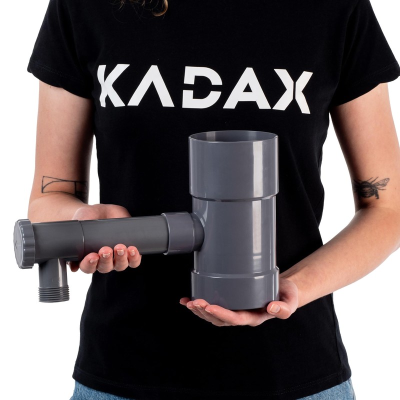 KADAX Rain Collector 90 mm, Rainwater Collector for Downpipe, Rain