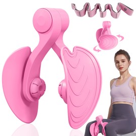 GZqiancang Women's Pelvic Floor Trainer, Thigh Trainer with 1 Resistance Bands for Pelvic Floor Muscles, Buttocks, Thighs, Calves, Arms