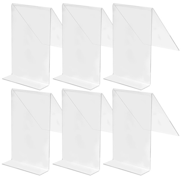 Cabilock Book Display Stand Phone Holder 6pcs Clear Acrylic Stand