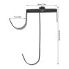 2Pcs Pool Pole Hanger Adjustable Metal Iron Pool Pole Hook