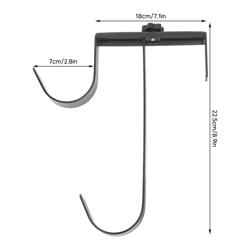 2Pcs Pool Pole Hanger Adjustable Metal Iron Pool Pole Hook
