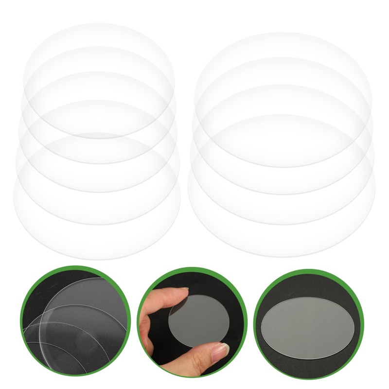 GRIRIW 9pcs Tempered Glass Watch Protector Break Cover Film for